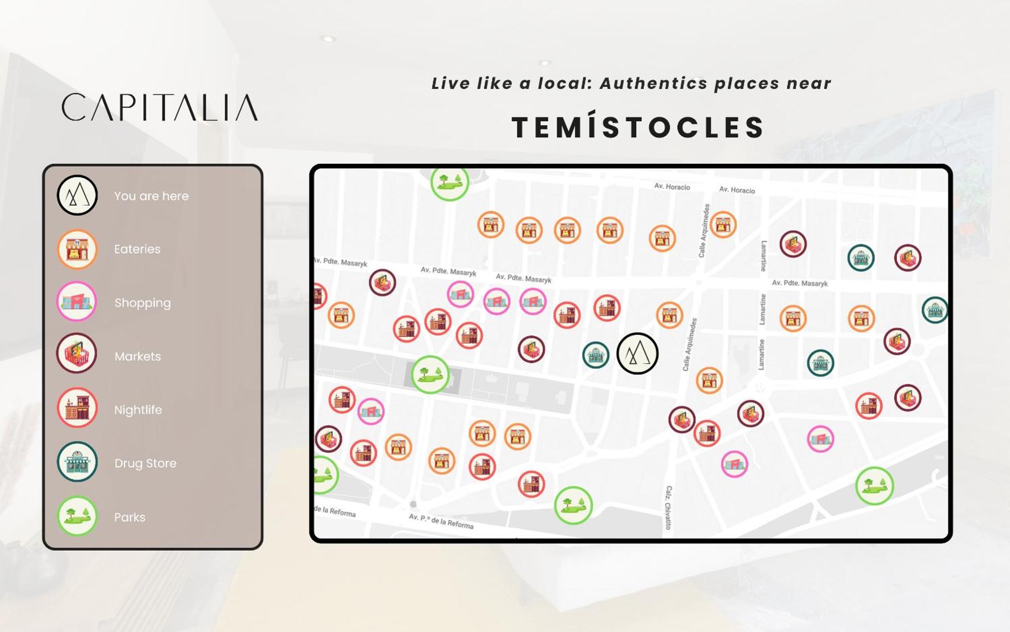 Capitalia - Luxury Apartments - Temistocles 40 Ciudad de México Exteriér fotografie